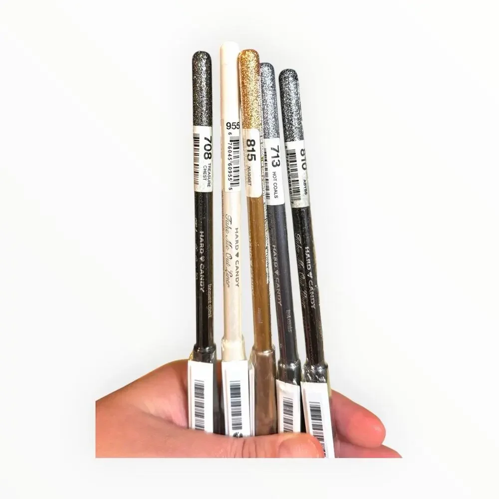 Lot of 5 Hard Candy Take Me Out Liner Glitter Eyeliner Pencils Discontinued NEW